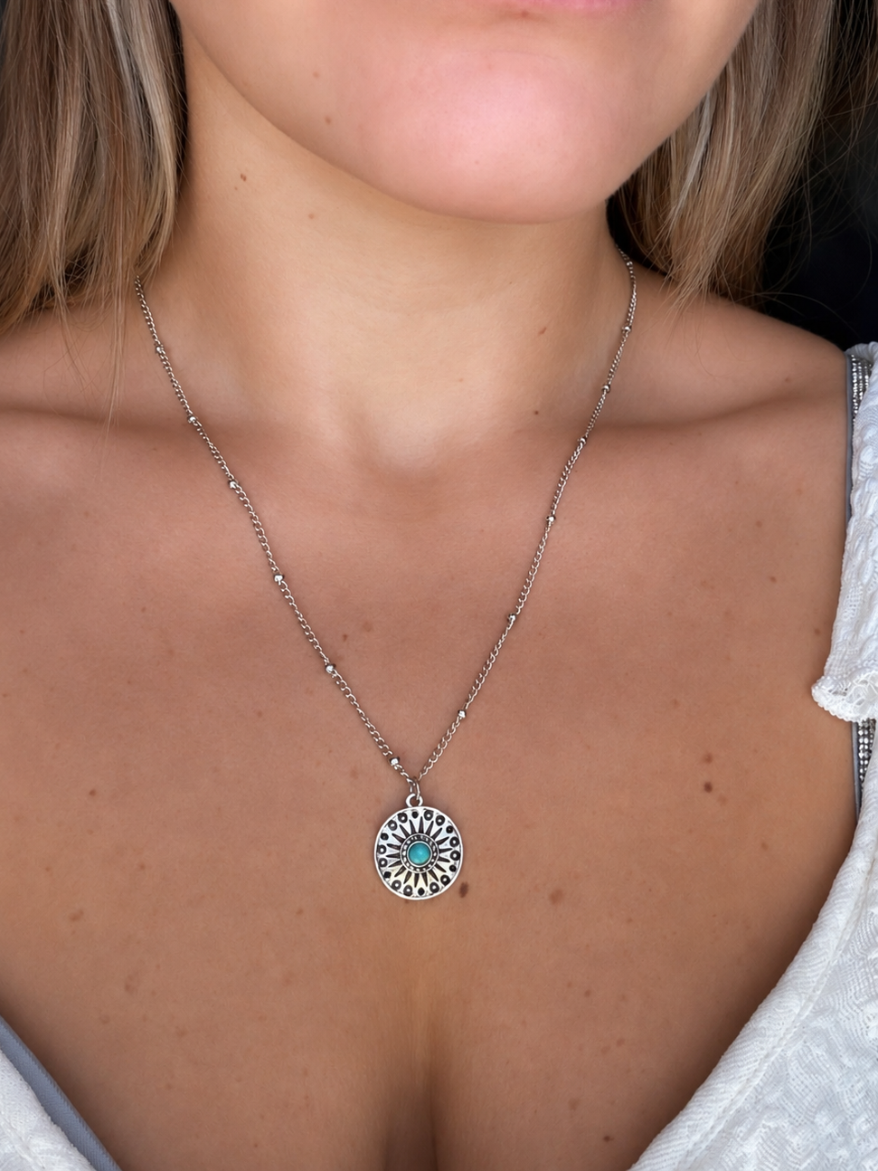 Turquoise Sun Necklace