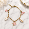 Pink Coastal Charm Bracelet